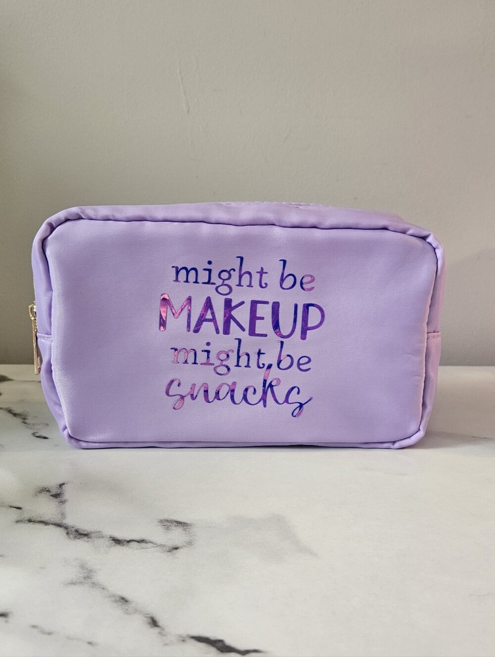 Snarky, Sassy & Sarcastic Nylon Cosmetic Pouch w/ HOLOGRAPHIC Font (PICK 1) - Picture 5 of 16
